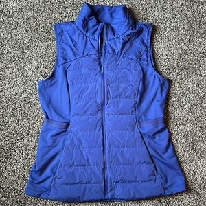 Lululemon Womens Blue Down For It All Vest Size 14